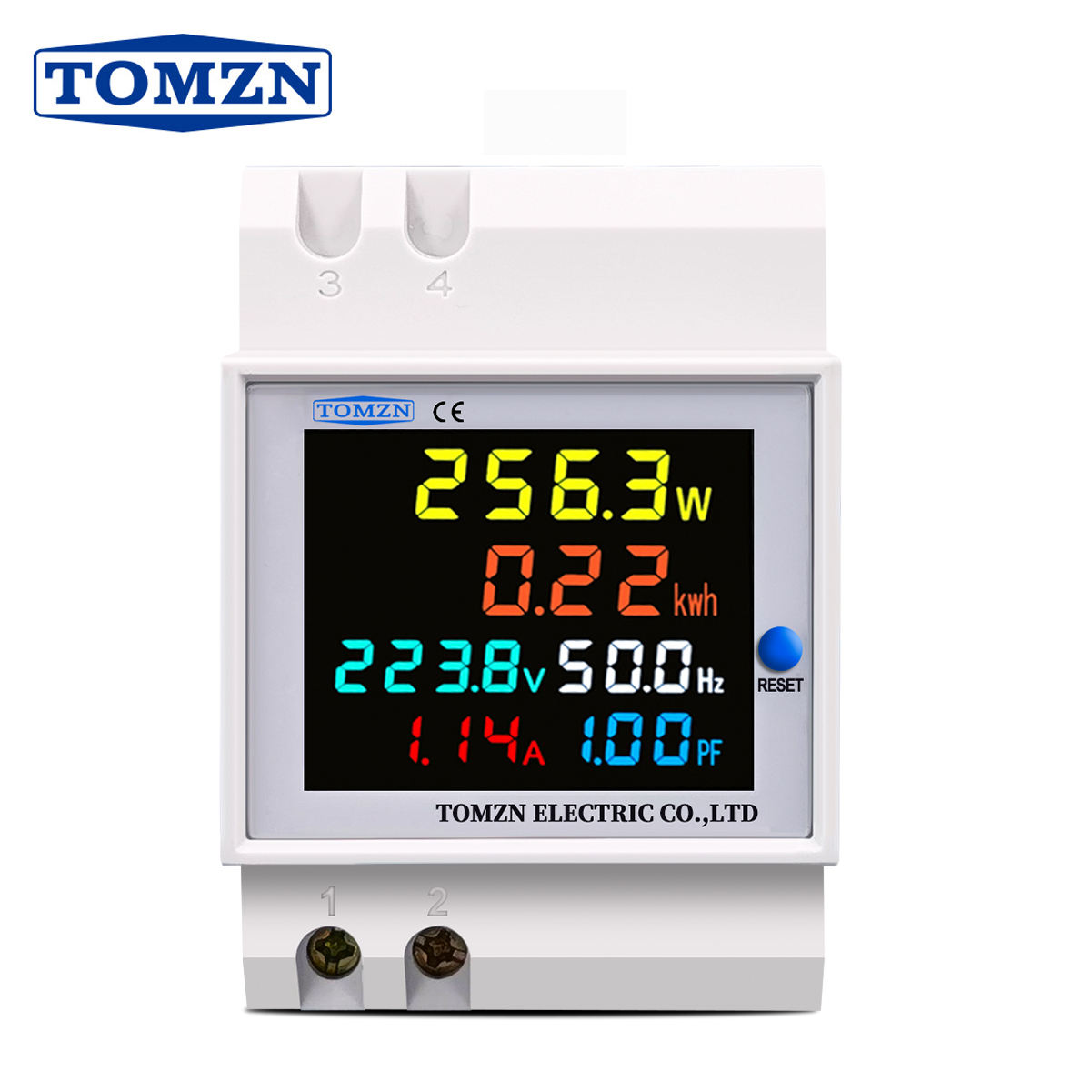 Multi-Function Digital AC Meter – Voltage, Current, Power, Frequency Monitoring, Power Factor, Watt Hour